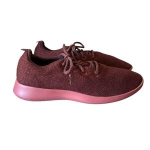 Allbirds Wool Runners Sneakers Men’s Size 12 Burgundy and Pink